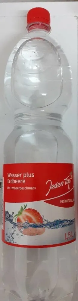 Wasser plus Erdbeere