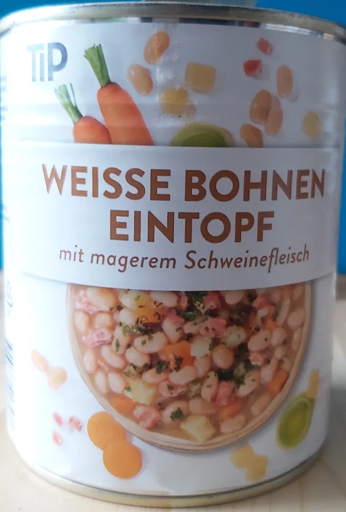 Weisse Bohnen Eintopf mit magerem Schweinfleisch