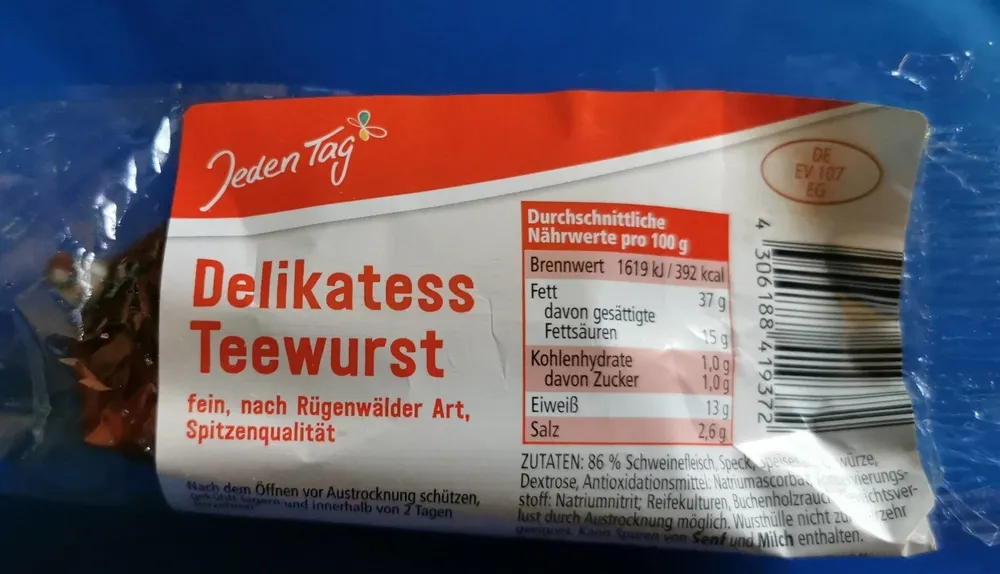Delikatess Teewurst