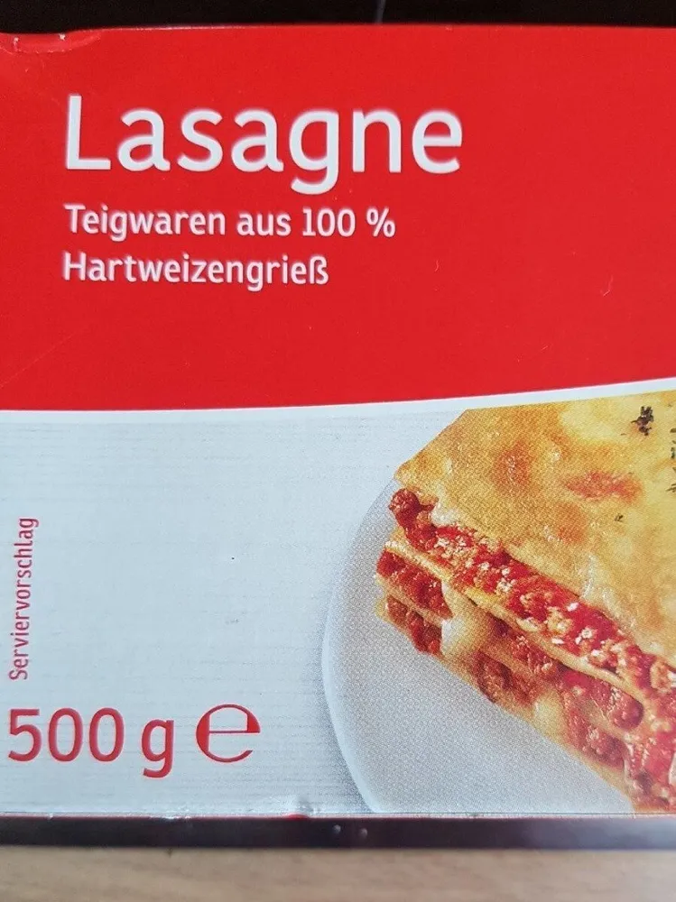Nudeln Lasagne Teigwaren