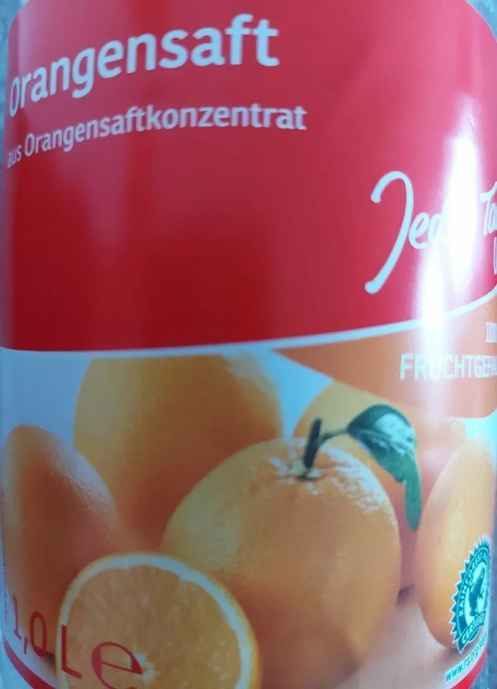 Orangensaft aus Orangensaftkonzentrat