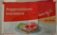 Roggenvollkornknäckebrot mit Sesam