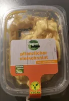 pflanzlicher vleischsalat curry auf Sojabasis