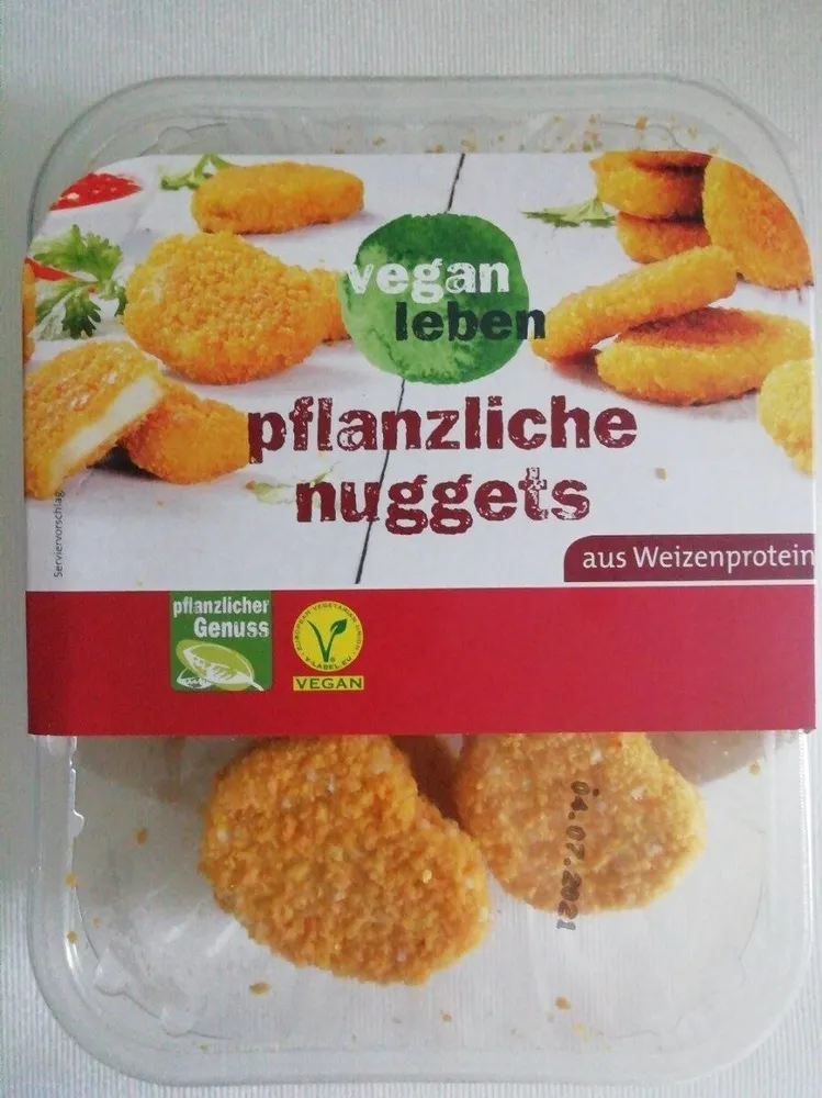 Pflanzliche Nuggets