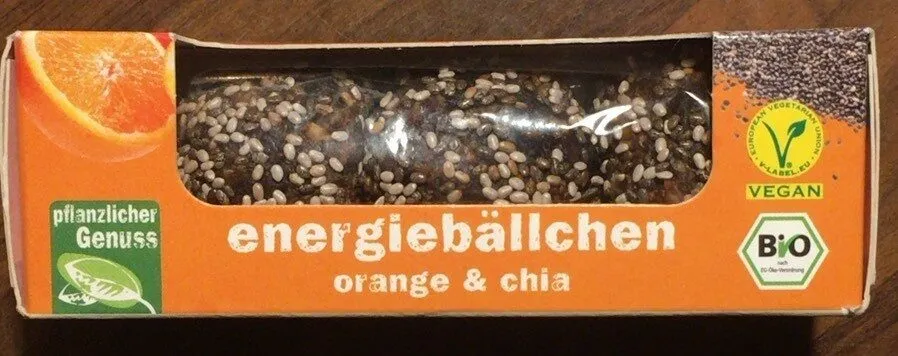 Energiebällchen Orange & Chia