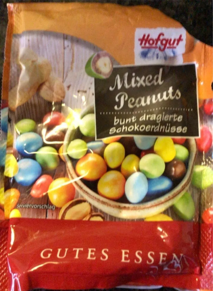Bunte Schoko-Erdnüsse