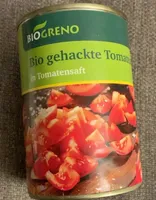 Bio gehackte Tomaten