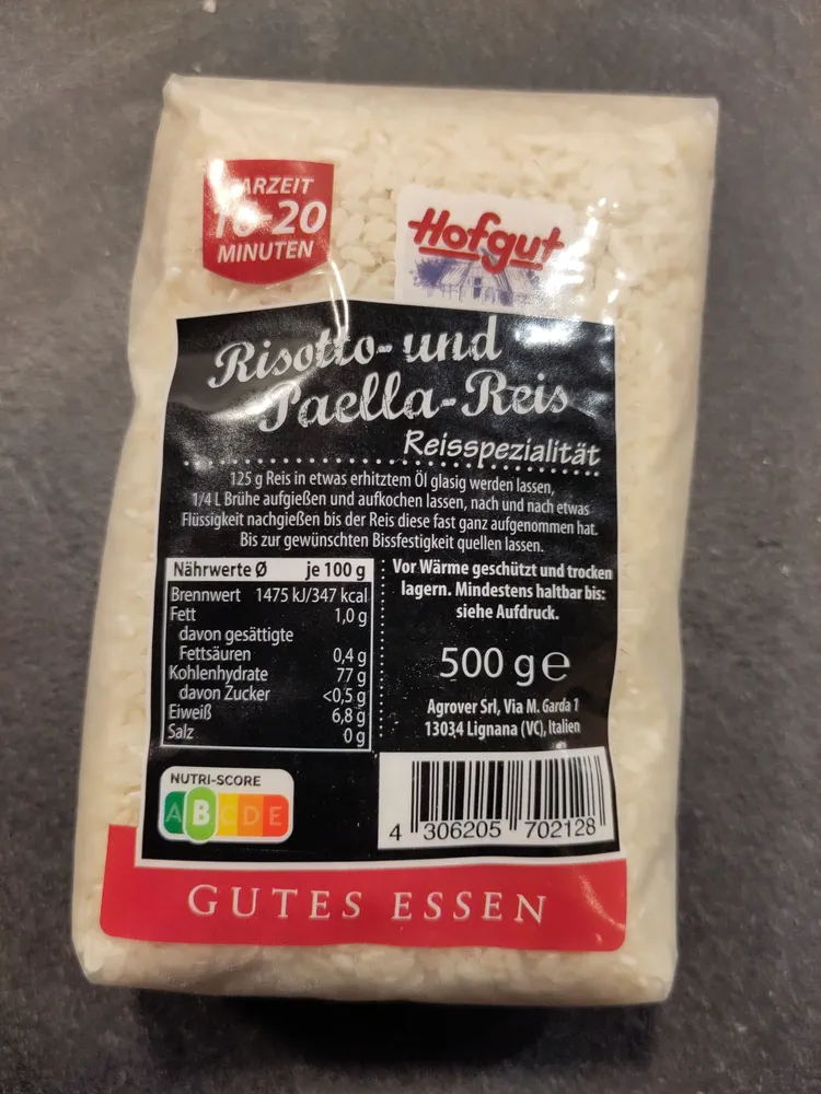Risotto- und Paella-Reis