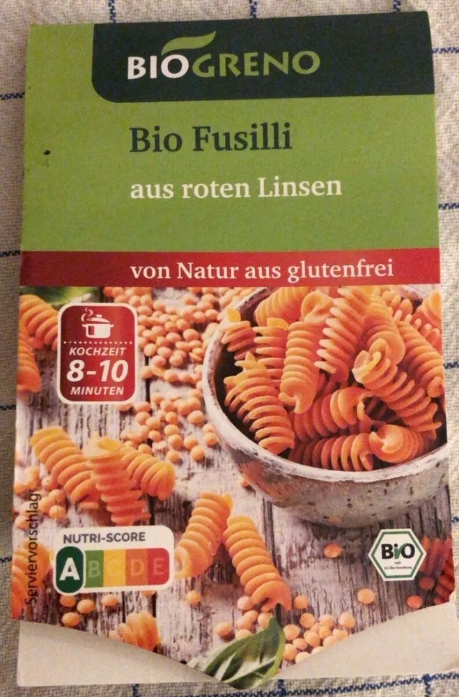 Bio Fusilli aus roten Linsen