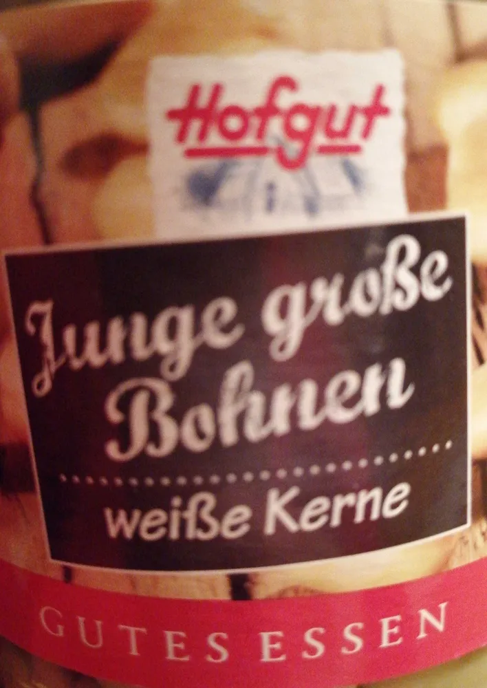 Junge große Bohnen