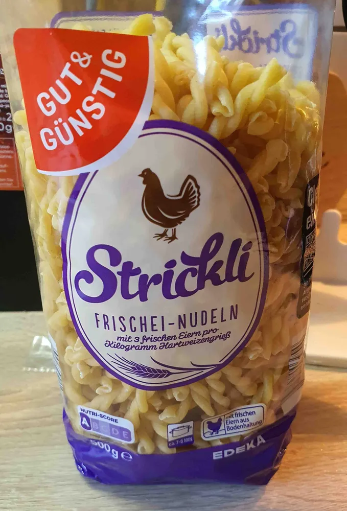 Strickli Frischei Nudeln