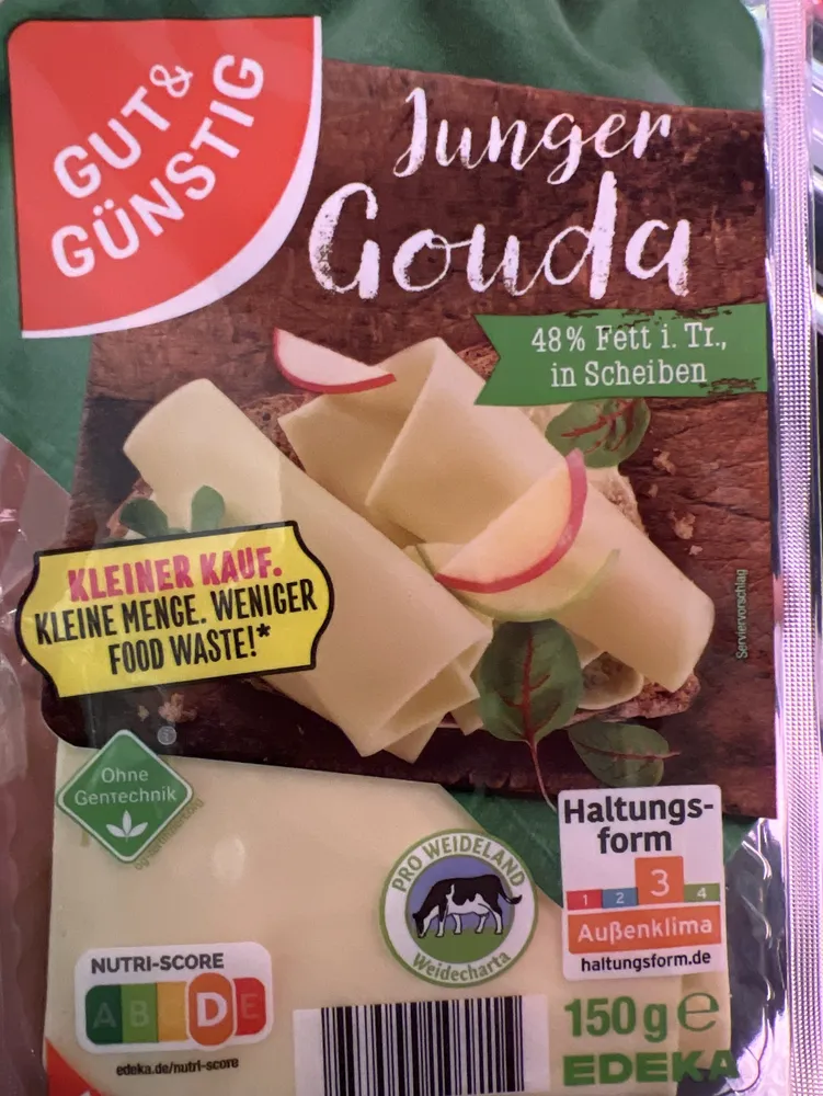 Junger Gouda Käse