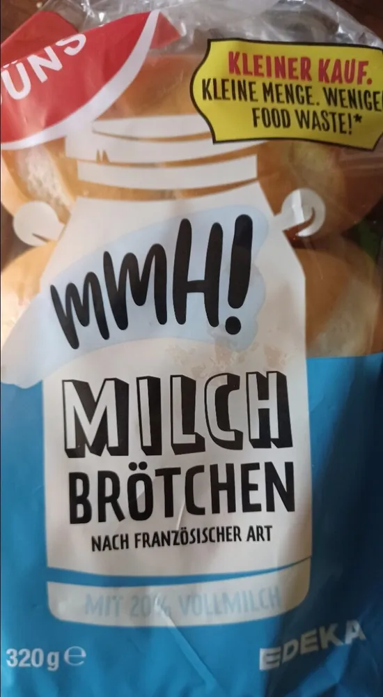 Milchbrötchen, mit 20% Vollmilch