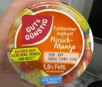 fettarmer Joghurt Pfirsich mango