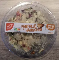 Farfalle Hähnchen 4311501014608 Nudelsalat mit Farfalle , gebratenem, mariniertem Hähnchenfleisch und Gemüse
