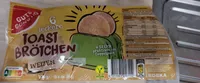 Toast Brötchen - Weizen (2x 3 Stück, 235 g; pro 3 Stück aufgeführt)