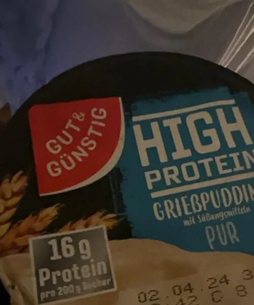 High Protein Grießpudding