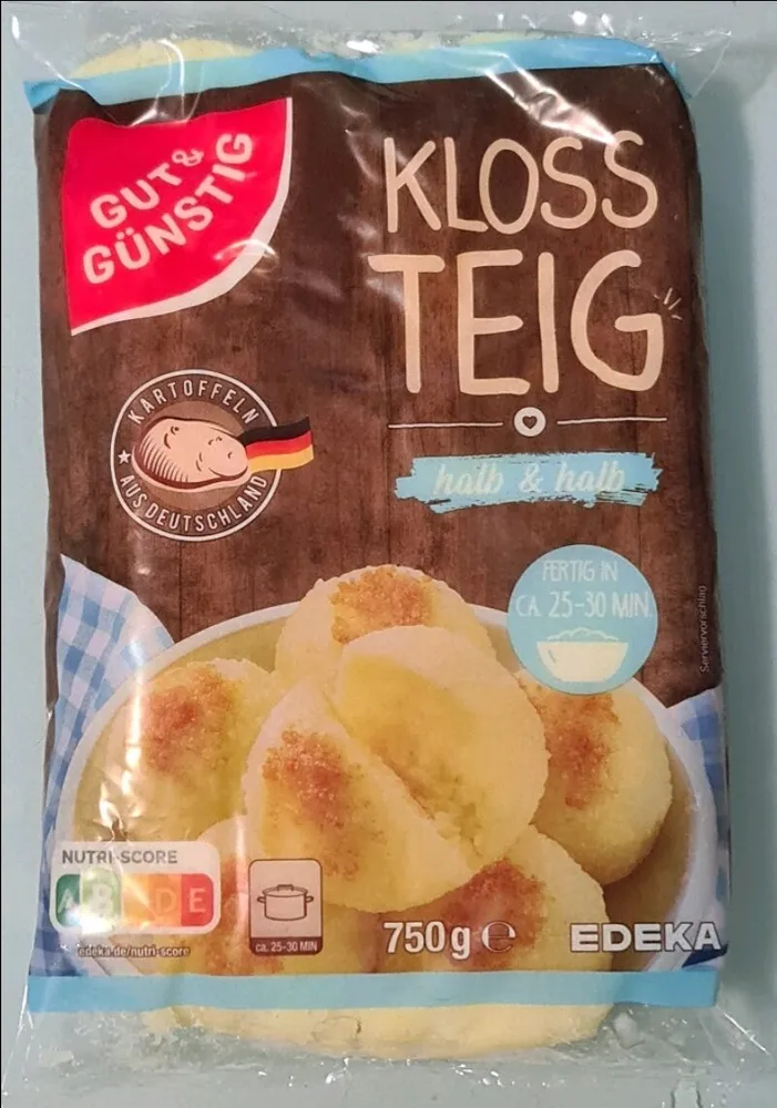 Klossteig, halb & halb