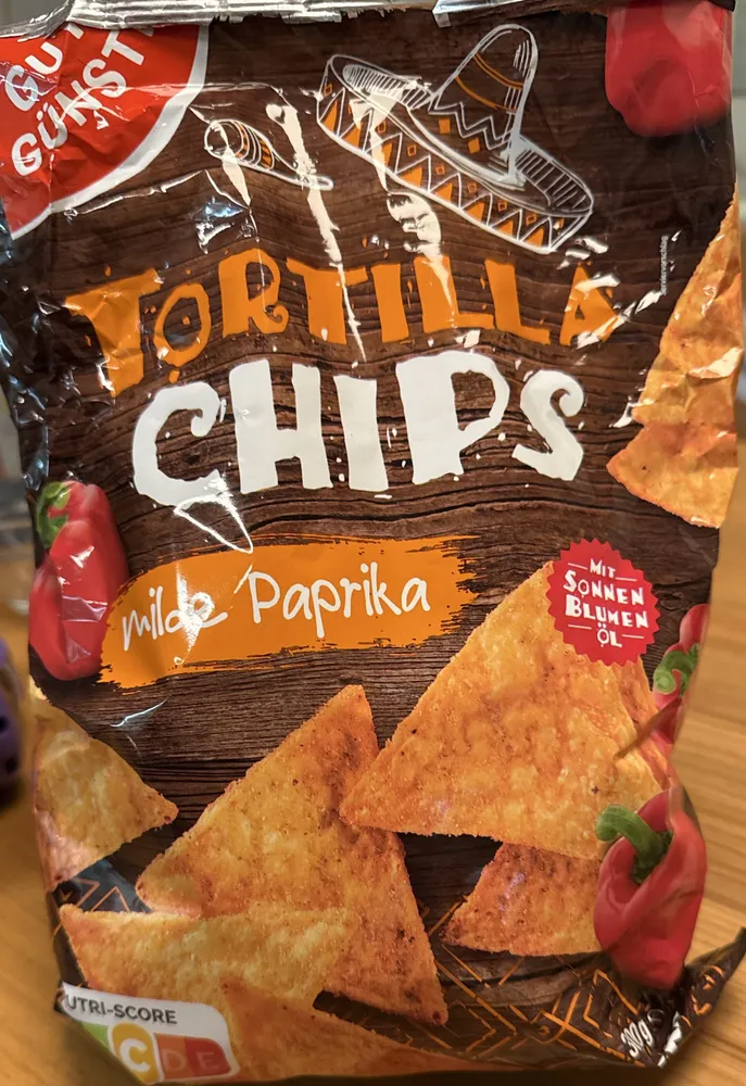 Tortilla Chips milde Paprika