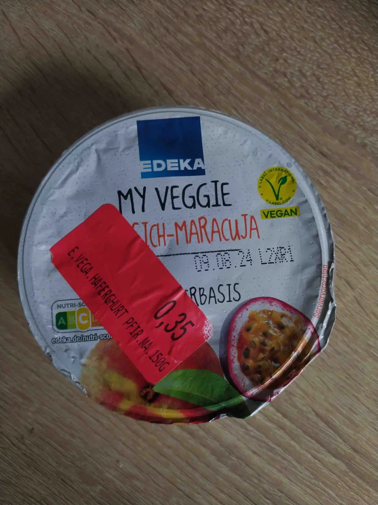 Pfirsich-Maracuja Zubereitung auf Haferbasis