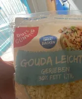 Gauda leicht gerieben