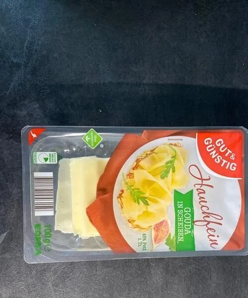 Hauchfein Gouda in Scheiben