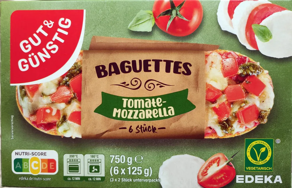 Baguettes Tomate Mozzarella