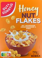 EDEKA GUT&GÜNSTIG  Honey Nut Flakes 750g 2.49€ 1 kg. 3.32€