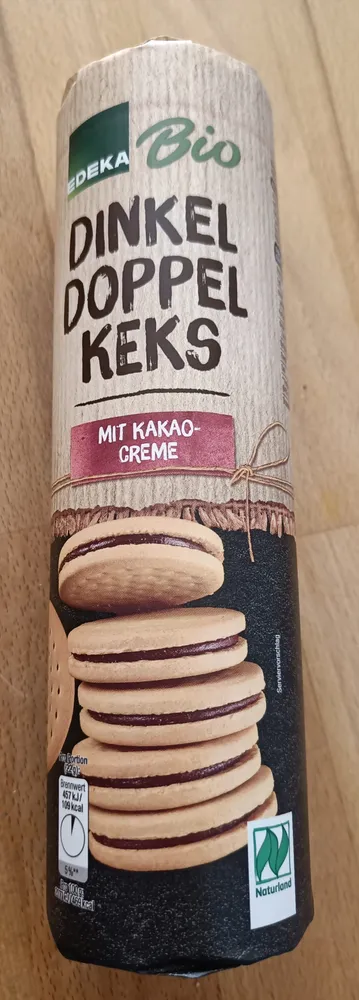 DINKEL DOPPEL KEKS MIT KAKAO-CREME