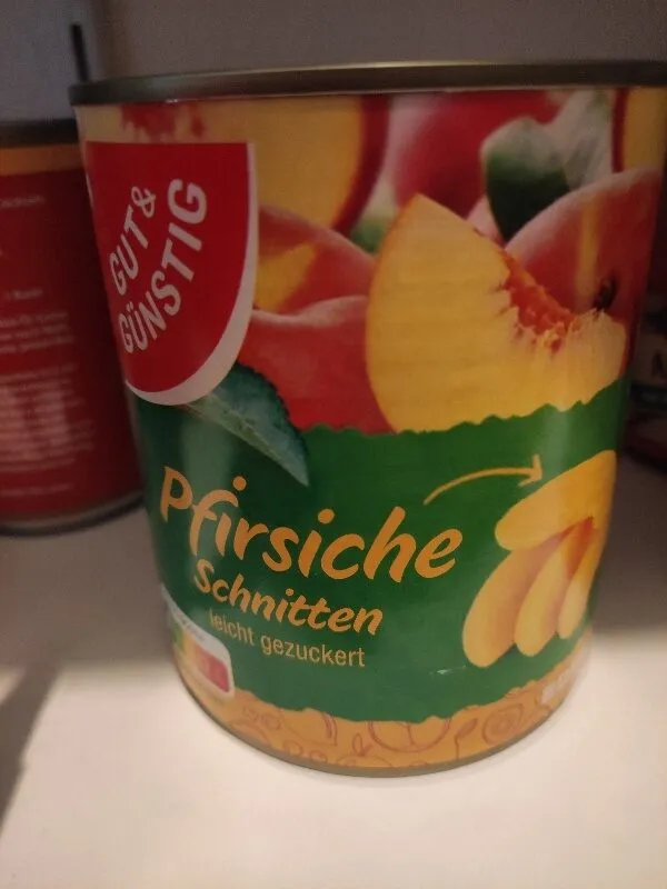 Pfirsichschnitten