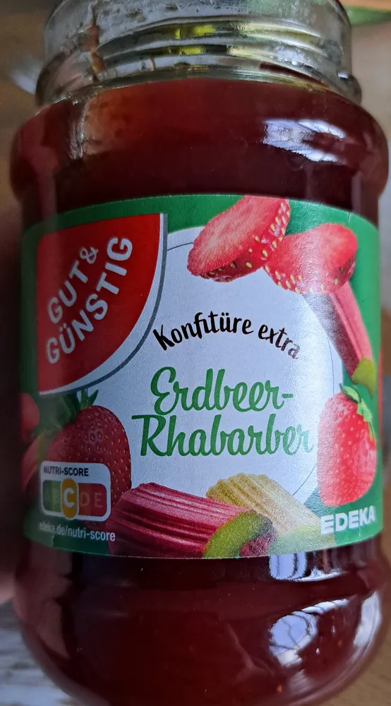 Erdbeer Rhabarber Konfitüre