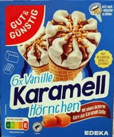 Vanille Karamell Hörnchen Eis