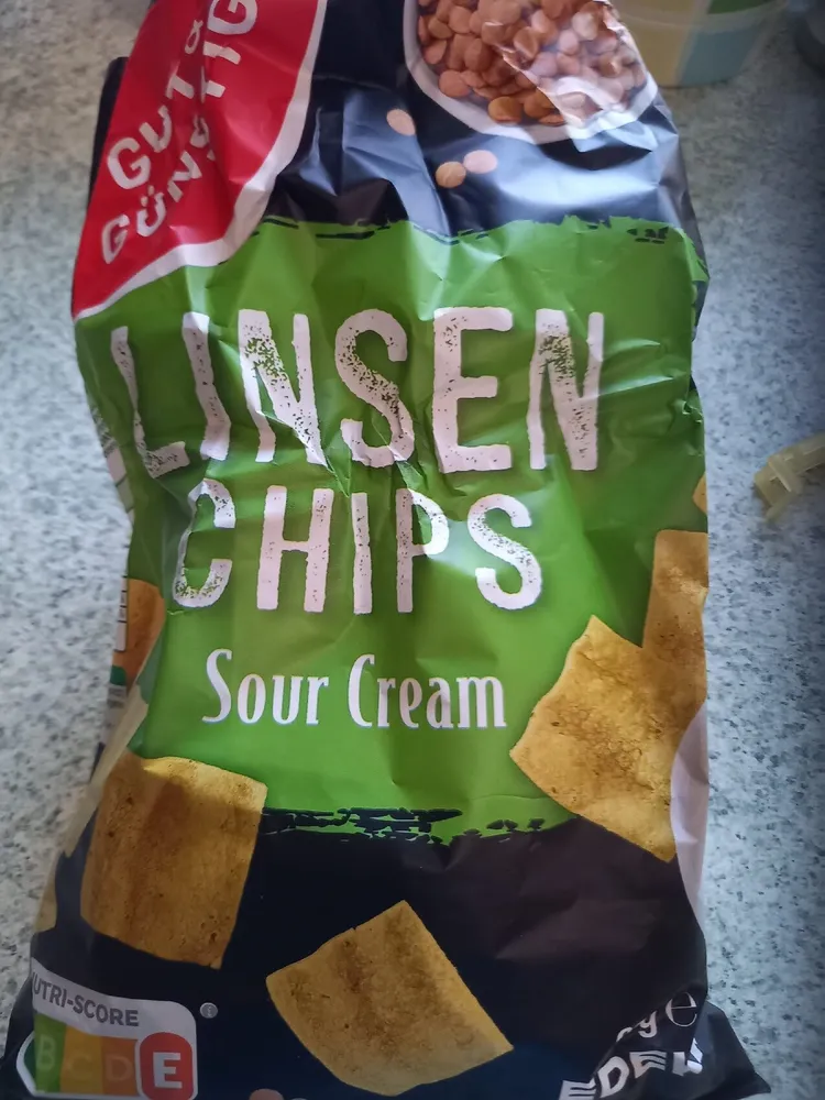 Linsen Chips, Sour Cream