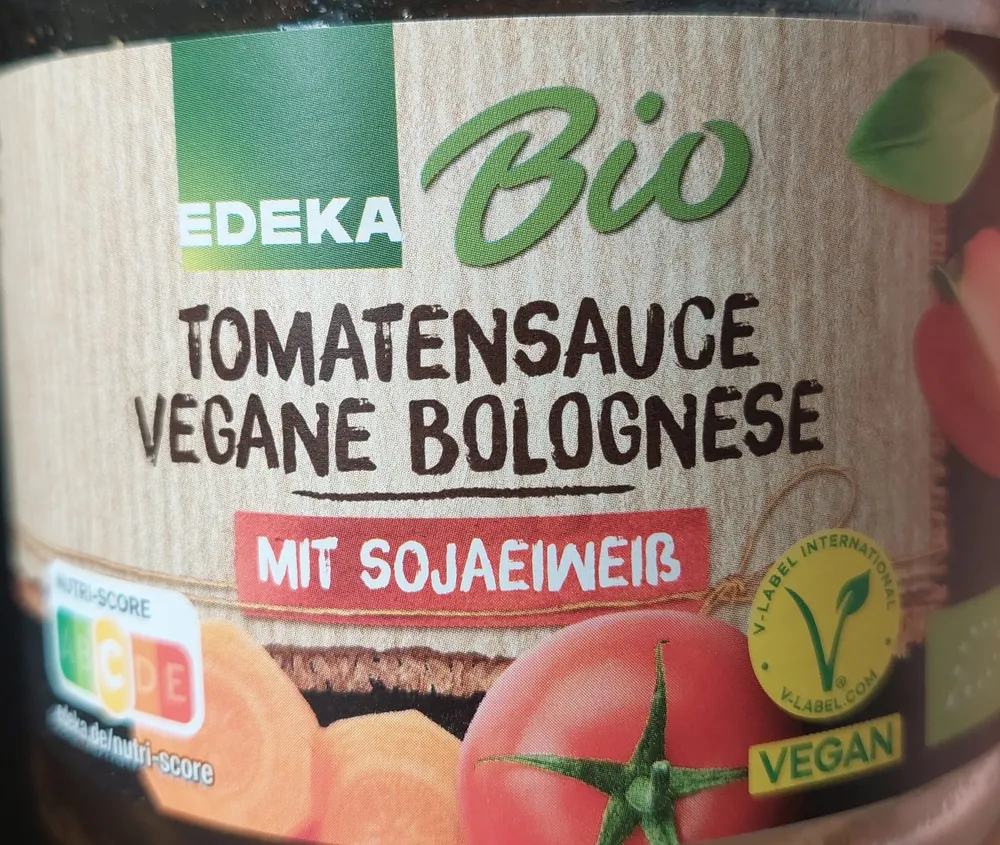 Bio Tomatensauce Vegane Bolognese Mit Sojaeiweiß