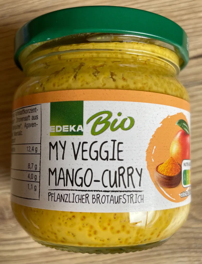My Veggie Mango-Curry Pflanzlicher Brotaufstrich