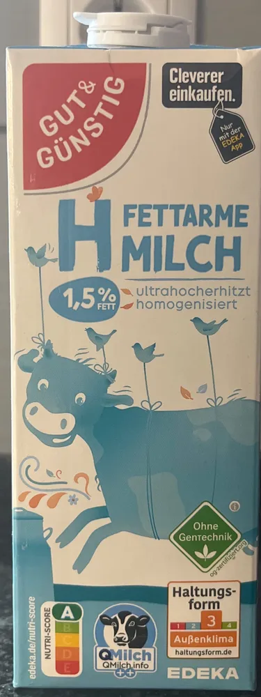 Fettarme H-Milch 1,5 %