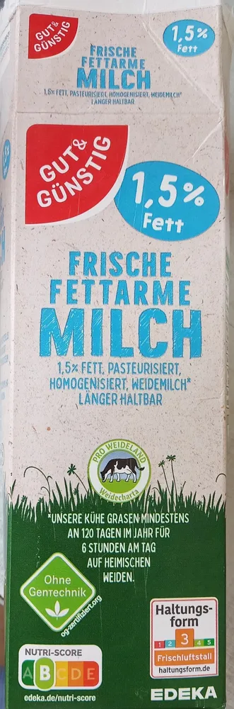 Frische Fettarme Milch