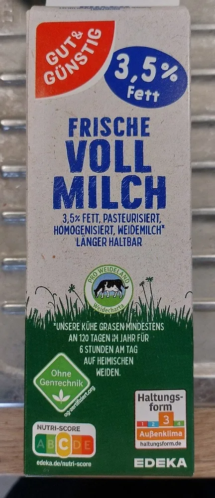 Frische Vollmilch (3,5 %)