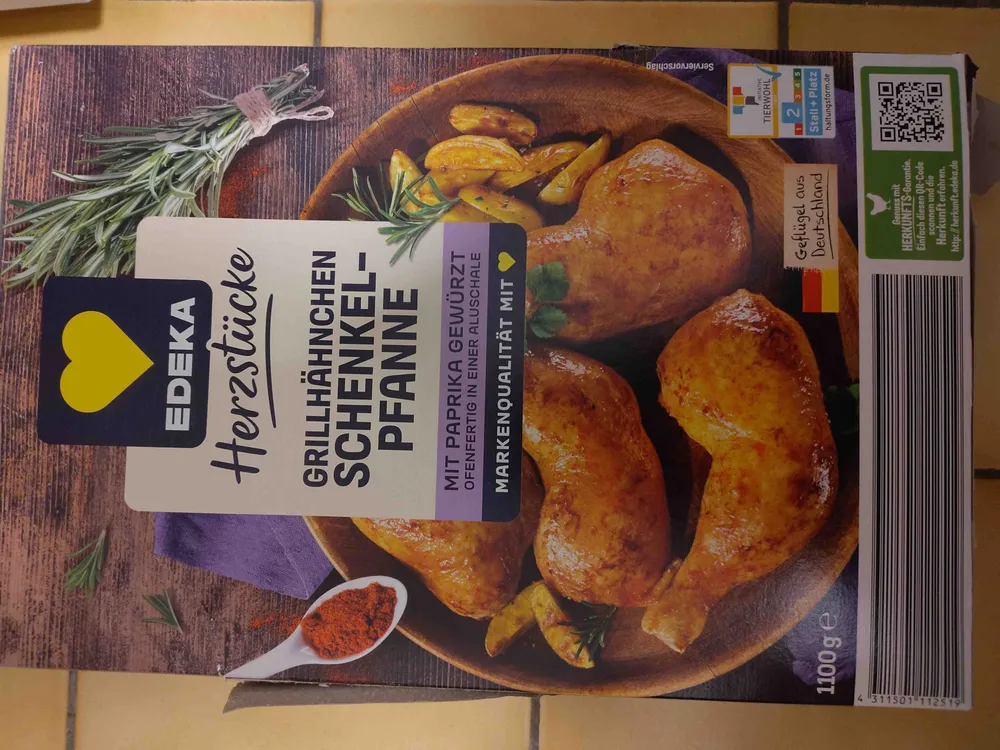 Herzstücke Grillhähnchen Schenkelpfanne