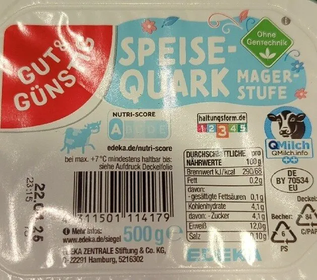 Speisequark Magerstufe