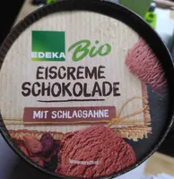 Eiscreme Schokolade mit Schlagsahne
