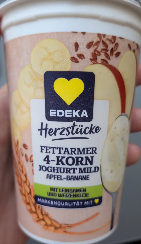 Fettarmer 4-Korn Jogurt mild Apfel-Banane