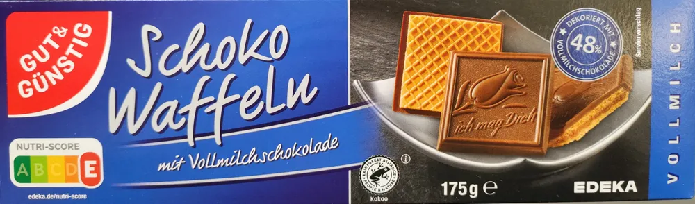 Schoko Waffeln mit Vollmilchschokolade