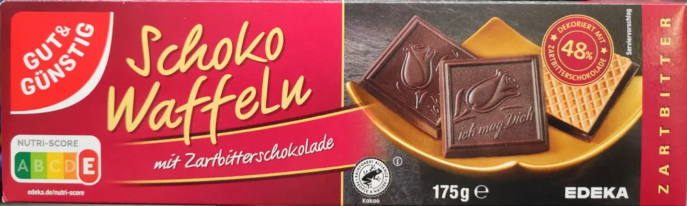 Schoko-Waffeln mit Zartbitterschokolade
