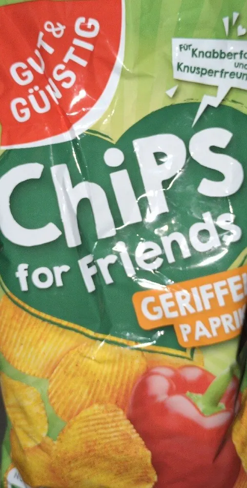 Chips For Friends Geriffelt Paprika