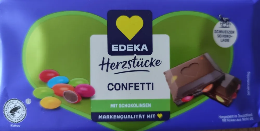 Herzstück Confetti mi Schokolinsen