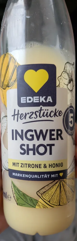 Ingwer Shot mit Zitrone & Honig
