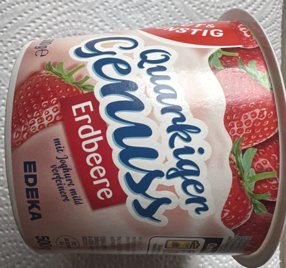 Quarkiger Genuss Erdbeere