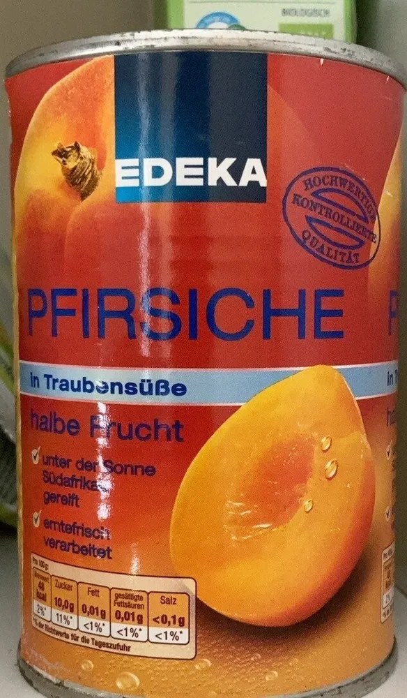 Pfirsiche in Traubensüße