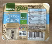 Edeka Bio Speise-Quark Magerstufe